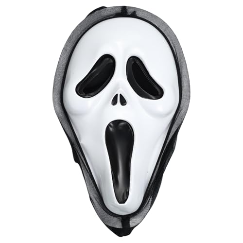 YiZYiF Halloween-Geistermaske Gruselige Totenkopfmasken Horror-Vollkopfmaske Cosplay-Requisiten Typ 1 One Size von YiZYiF