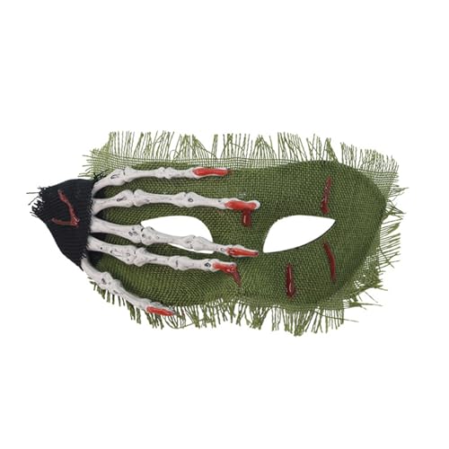 YiZYiF Halloween Skelett Hände Augenmaske, Steampunk Maskerade halbe Gesichtsbedeckung für Erwachsene Party Kostüme Grün Einheitsgröße YiZYiF Halloween Skelett Hände Augenmaske, Steampunk Maskerade halbe Gesichtsbedeckung für Erwachsene Party Kostüme Grün Einheitsgröße von YiZYiF