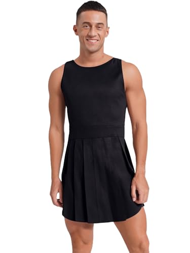 YiZYiF Herren Kostüm Gladiator Kilt Römer Antike Römische Soldaten Kämpfer Kostüm Fasching Halloween Mottoparty Outfit von YiZYiF