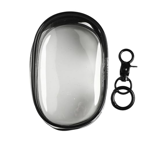 YiZYiF Klare Figurendisplaytasche Blind Box Aufbewahrungstasche Doppeltes Reißverschlussetui für Blind Boxen Mini Figur Black 10.5 * 6.5cm One Size von YiZYiF