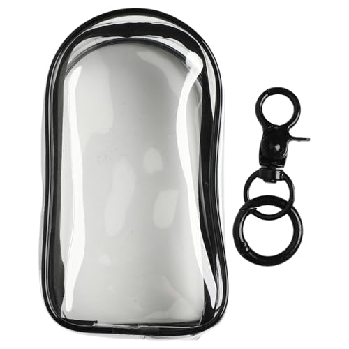 YiZYiF Klare Figurendisplaytasche Blind Box Aufbewahrungstasche Doppeltes Reißverschlussetui für Blind Boxen Mini Figur Black 17.2 * 11.5cm One Size von YiZYiF