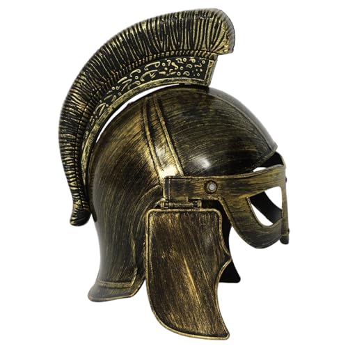 YiZYiF Mittelalterlicher Wikinger Ritterhelm Soldaten Krieger Kostüm Hut Für Halloween Karneval Cosplay Gold A Einheitsgröße von YiZYiF