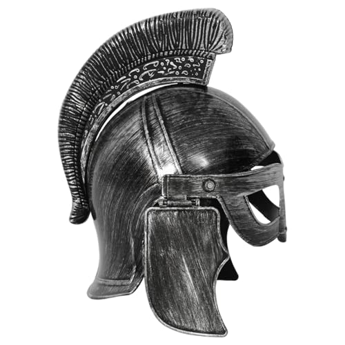 YiZYiF Mittelalterlicher Wikinger Ritterhelm Soldaten Krieger Kostüm Hut Für Halloween Karneval Cosplay Silber A Einheitsgröße von YiZYiF