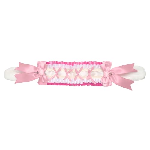 YiZYiF Niedliches Lolita Hasenohr-Haarband mit Clips Plüsch-Ohren-Haarband Mädchenkostüm-Zubehör Rosa 2 One Size YiZYiF Niedliches Lolita Hasenohr-Haarband mit Clips Plüsch-Ohren-Haarband Mädchenkostüm-Zubehör Rosa 2 One Size von YiZYiF