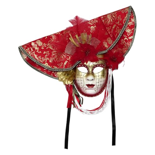 YiZYiF Übertriebene Venezianische Feder Karnevalsmaskerade Maske Halloween Cosplay Hochzeit Abschlussfeier Party Rot Einheitsgröße YiZYiF Übertriebene Venezianische Feder Karnevalsmaskerade Maske Halloween Cosplay Hochzeit Abschlussfeier Party Rot Einheitsgröße von YiZYiF