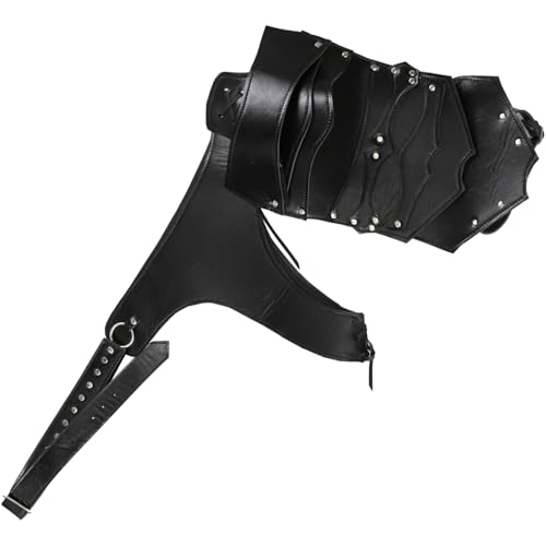 YiZYiF Unisex Wikinger Schulter Rüstung Mittelalterliche Schulter Panzer Punk Gothic Schulterschutz Gladiatoren Cosplay Schultergurt Schwarz Typ 1 One Size YiZYiF Unisex Wikinger Schulter Rüstung Mittelalterliche Schulter Panzer Punk Gothic Schulterschutz Gladiatoren Cosplay Schultergurt Schwarz Typ 1 One Size von YiZYiF
