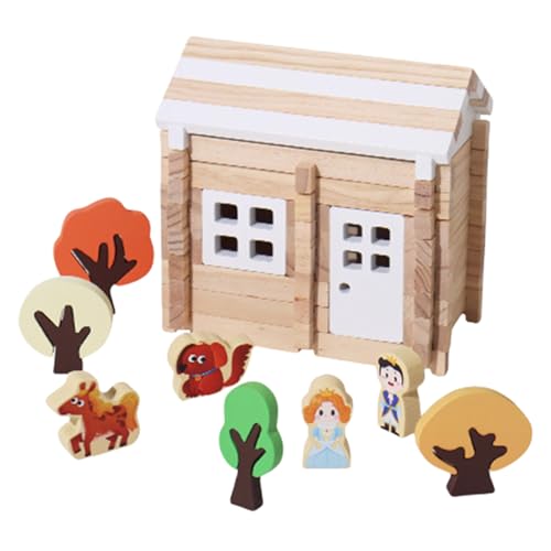 Yianyal 3D-Holzpuzzle, Holzbausteine | Tragbare interaktive STEM-Bausteine ,Hausbauspielzeug, Spielzeugbausteine, intelligentes Holzbauset für Kinder, und Mädchen Yianyal 3D-Holzpuzzle, Holzbausteine | Tragbare interaktive STEM-Bausteine ,Hausbauspielzeug, Spielzeugbausteine, intelligentes Holzbauset für Kinder, und Mädchen von Yianyal