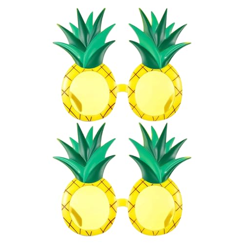 Yianyal Lustige Sonnenbrille – 2 Paar Obstform-Sonnenbrillen | Hawaiianische tropische Ananas-Brillen für Partys, Gastgeschenke, Stand-Requisiten für Pool und Yianyal Lustige Sonnenbrille – 2 Paar Obstform-Sonnenbrillen | Hawaiianische tropische Ananas-Brillen für Partys, Gastgeschenke, Stand-Requisiten für Pool und von Yianyal