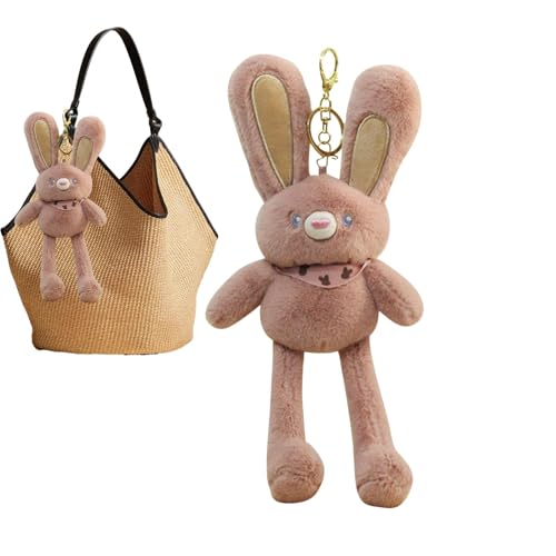 Yianyal Plüsch-Hasen-Schlüsselanhänger, Cartoon-Kaninchen-Puppen-Anhänger, und tragbarer Schlüsselanhänger, Dekoration für Handys, Rucksack, Autoschlüssel, Taschen, 30 cm, Refer to Description Yianyal Plüsch-Hasen-Schlüsselanhänger, Cartoon-Kaninchen-Puppen-Anhänger, und tragbarer Schlüsselanhänger, Dekoration für Handys, Rucksack, Autoschlüssel, Taschen, 30 cm, Refer to Description von Yianyal