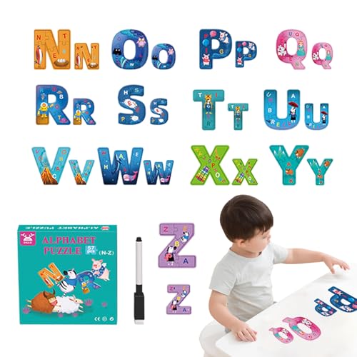 Yianyal Puzzles Für Kleinkinder | Lernpuzzle Für Kinder - Lernspielzeug Mit Cartoon-Motiven Für Vorschule Alter 3-6 Jahre - Für Kindergarten, Kinderzimmer & Wohnzimmer von Yianyal