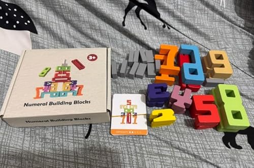 Yicenmy 26 Stück Zahlenblocks mit 10 Doppelseitige Lernkarten und 1 Aufbewahrungsbeutel, Stapelbare Zahlenbausteine aus Holz, Building Blocks für Kinder ab 3 Jahren Yicenmy 26 Stück Zahlenblocks mit 10 Doppelseitige Lernkarten und 1 Aufbewahrungsbeutel, Stapelbare Zahlenbausteine aus Holz, Building Blocks für Kinder ab 3 Jahren von Yicenmy