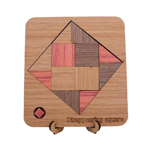 Vanishing Shapes Holzpuzzle – 9 geometrische Denkspiele | Optische Täuschung Puzzle für Erwachsene & Jugendliche | Premium Collector's Edition | Geschenk für Mathematikliebhaber (Elusive Rectangle Vanishing Shapes Holzpuzzle – 9 geometrische Denkspiele | Optische Täuschung Puzzle für Erwachsene & Jugendliche | Premium Collector's Edition | Geschenk für Mathematikliebhaber (Elusive Rectangle von Yiduomile