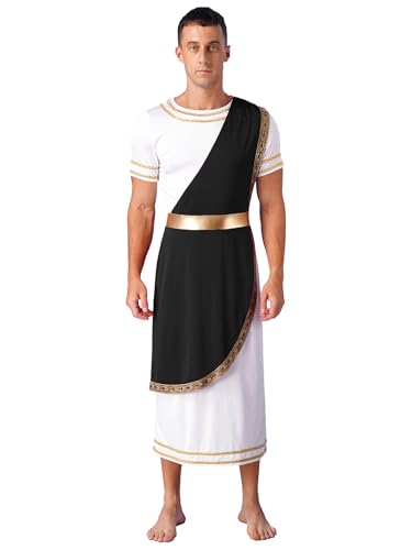 Yiesvsov Mittelalterliches Renaissancekostüm Antikes Griechisches Kostüm Römische Toga Roben Retro Kostüme Verkleidung Halloween Kostüm Karneval Theateraufführung Schwarz L Yiesvsov Mittelalterliches Renaissancekostüm Antikes Griechisches Kostüm Römische Toga Roben Retro Kostüme Verkleidung Halloween Kostüm Karneval Theateraufführung Schwarz L von Yiesvsov