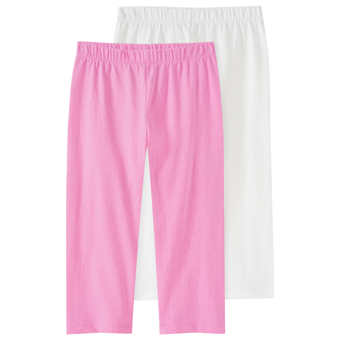 2 Mädchen Capri-Leggings im Basic-Look von Yigga