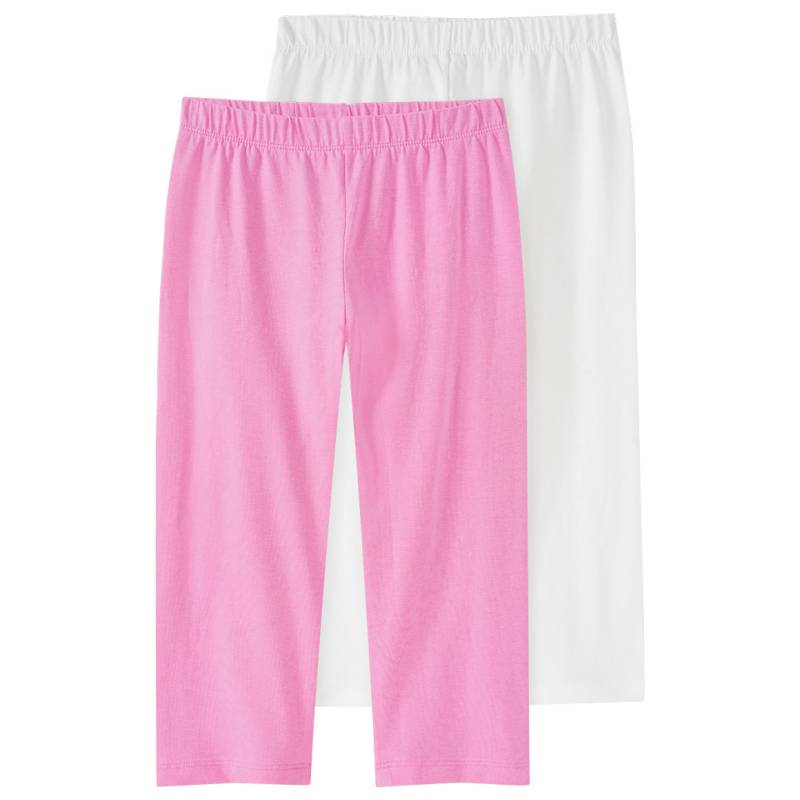 2 Mädchen Capri-Leggings im Basic-Look von Yigga