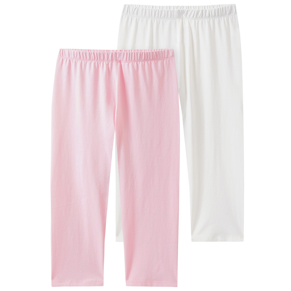 2 Mädchen Capri-Leggings im Basic-Look von Yigga