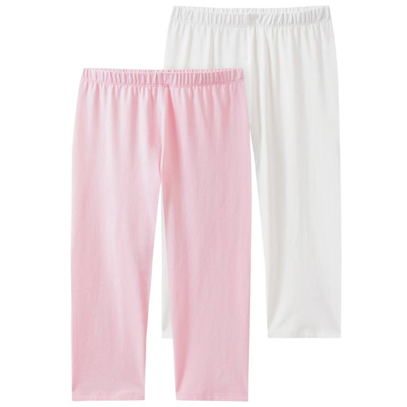 2 Mädchen Capri-Leggings im Basic-Look von Yigga