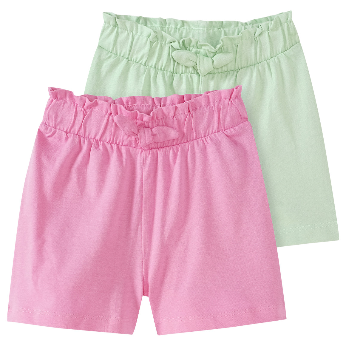 2 Mädchen Shorts mit Zierschleife von Yigga