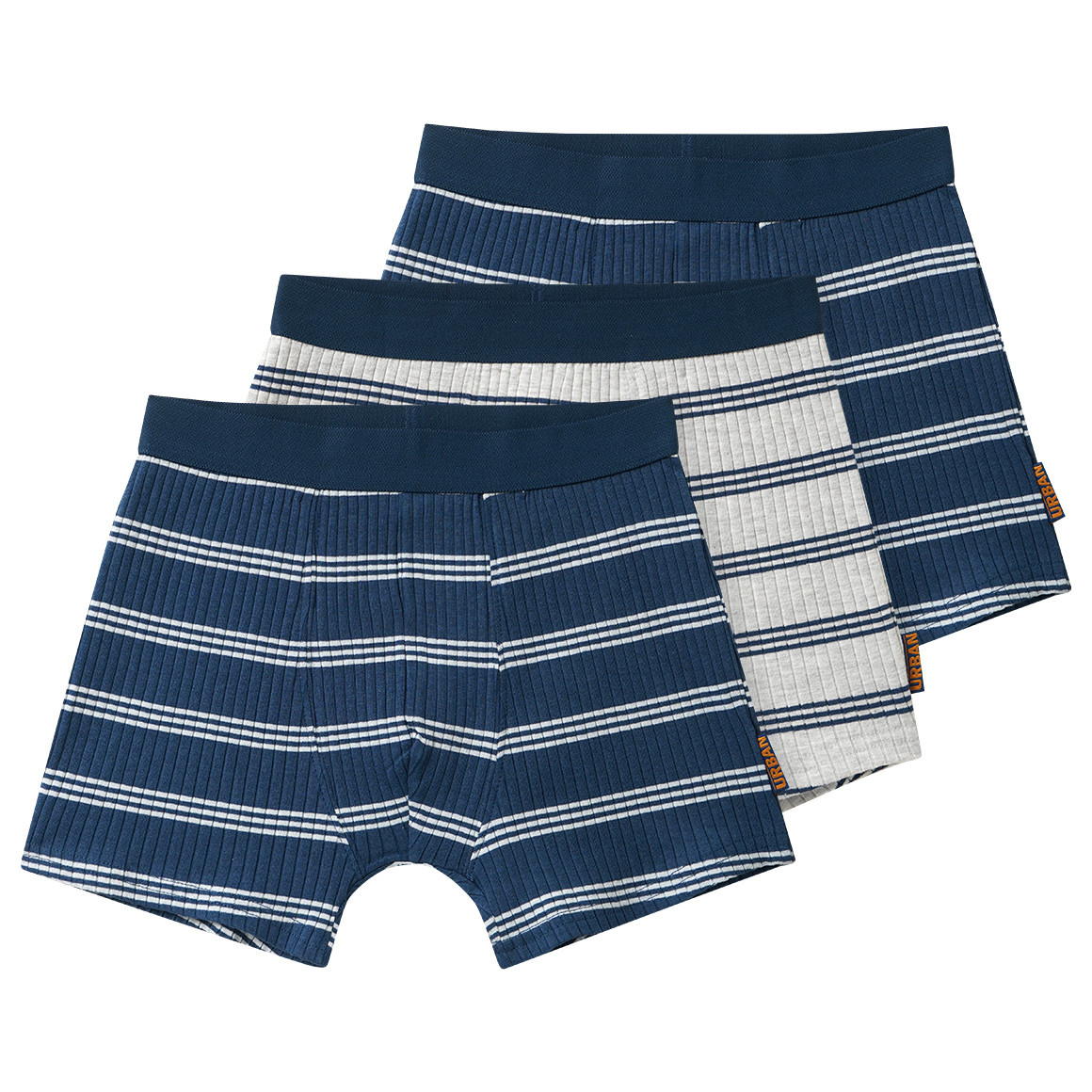 3 Jungen Boxer im Ringel-Look von Yigga