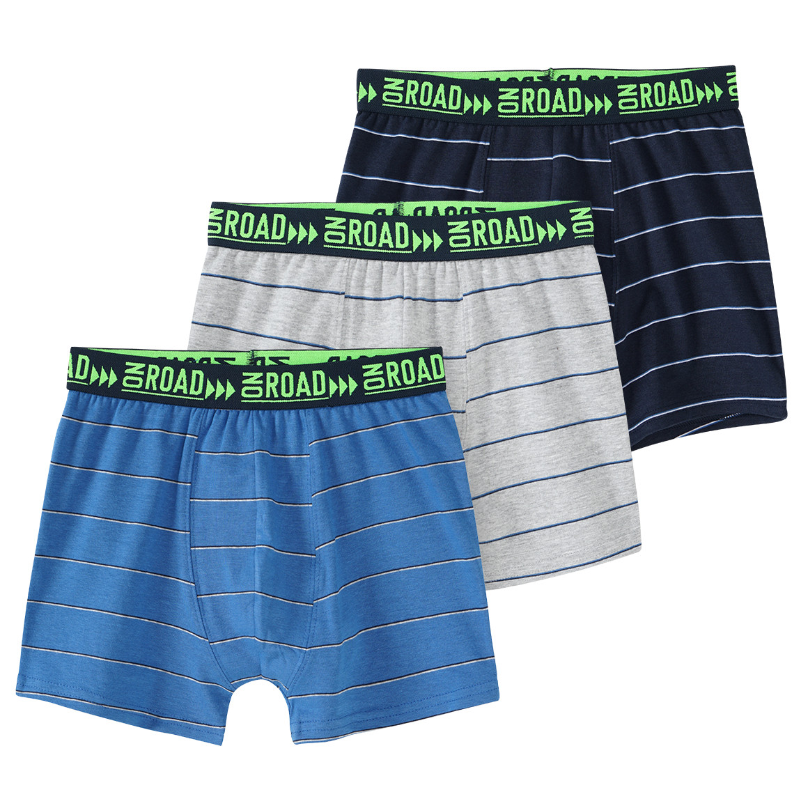 3 Jungen Boxer mit Streifen-Muster 3 Jungen Boxer mit Streifen-Muster von Yigga