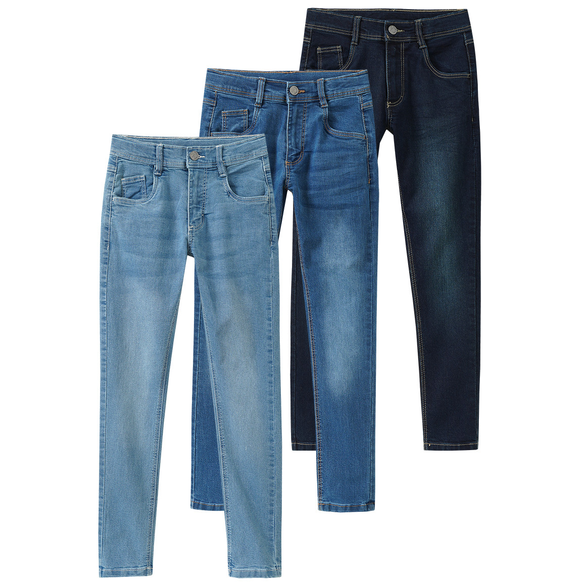 3 Jungen Slim-Jeans im 5-Pocket-Style 3 Jungen Slim-Jeans im 5-Pocket-Style von Yigga