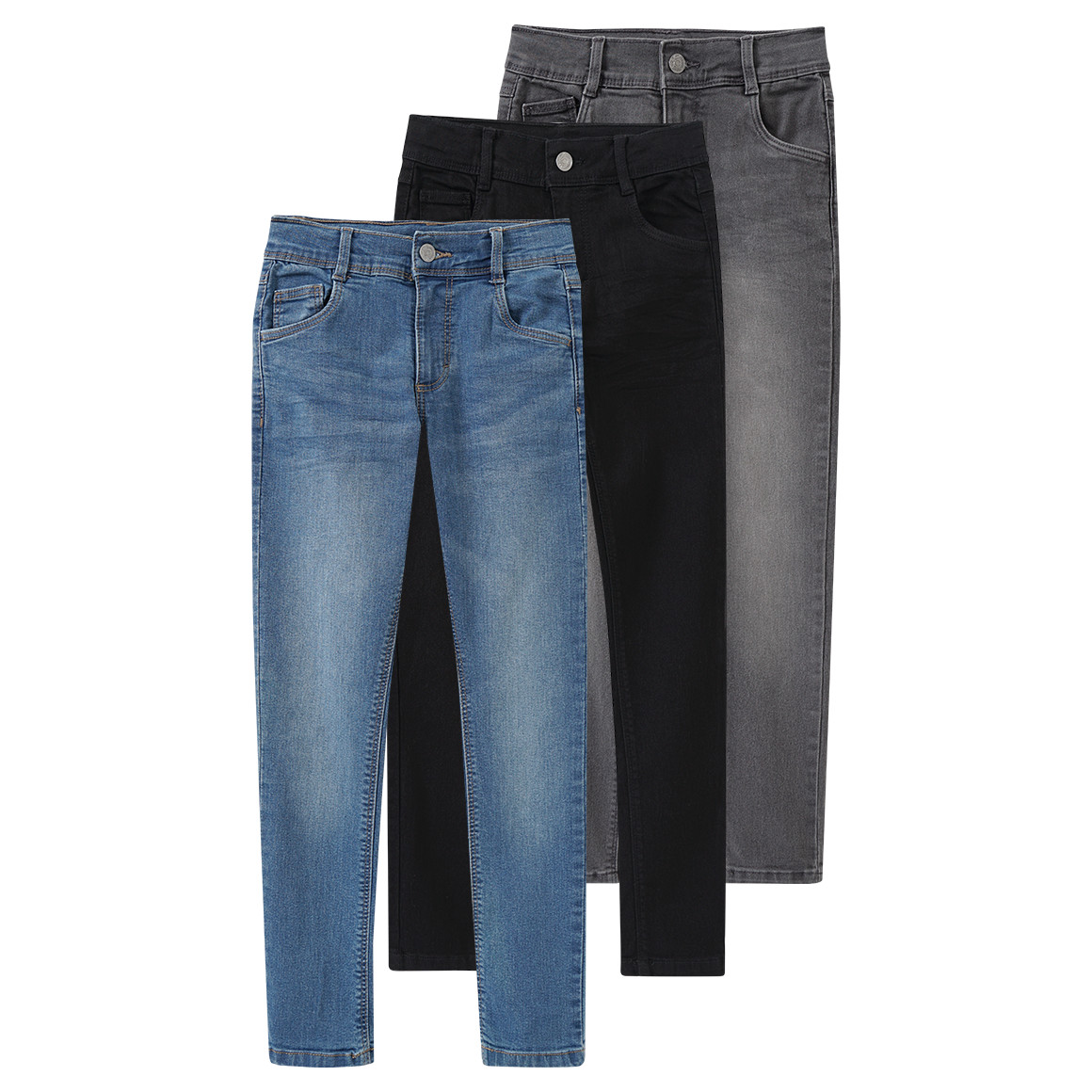 3 Jungen Slim-Jeans im 5-Pocket-Style 3 Jungen Slim-Jeans im 5-Pocket-Style von Yigga