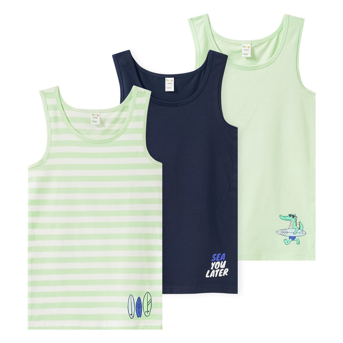 3 Jungen Unterhemden im Set von Yigga