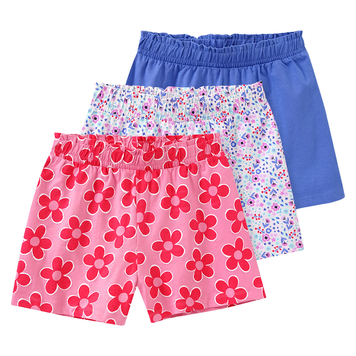 3 Mädchen Shorts mit bunten Motiven 3 Mädchen Shorts mit bunten Motiven von Yigga