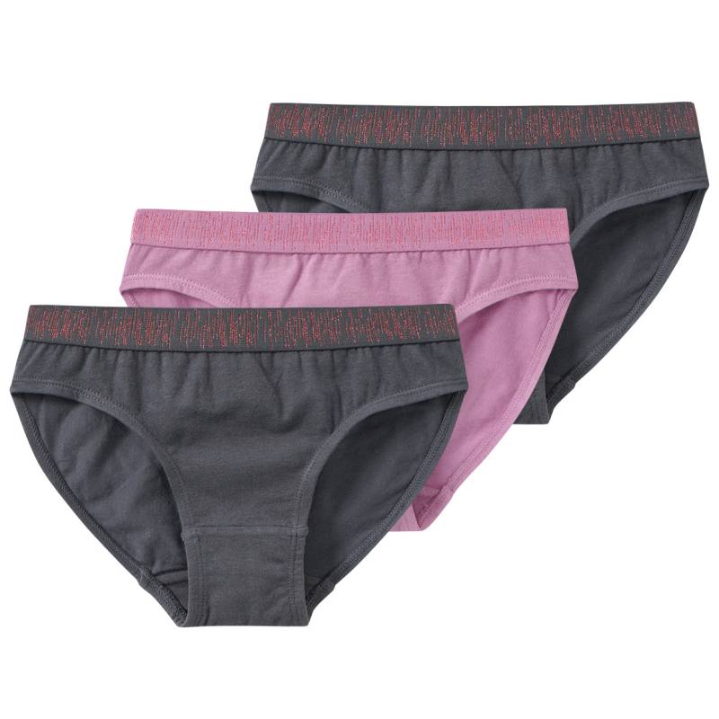 3 Mädchen Slips mit Glitzerbund 3 Mädchen Slips mit Glitzerbund von Yigga