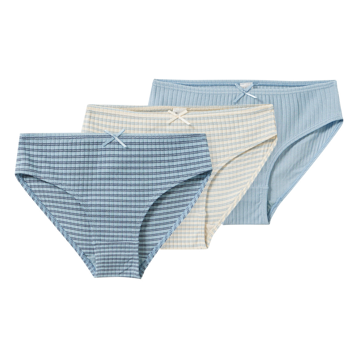 3 Mädchen Slips mit Rippstrukur 3 Mädchen Slips mit Rippstrukur von Yigga