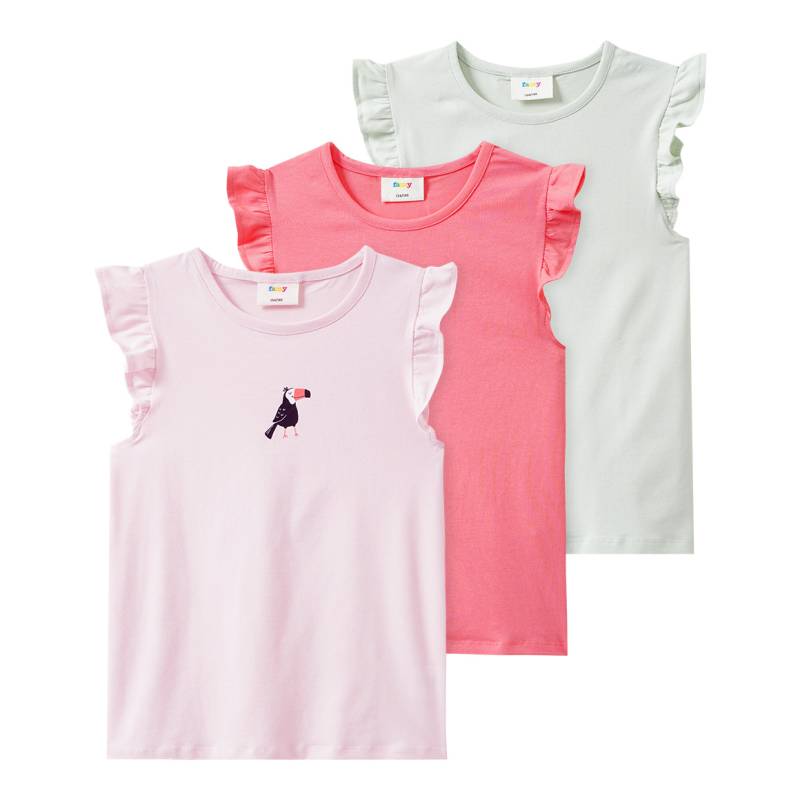3 Mädchen T-Shirts mit Flügelärmeln von Yigga