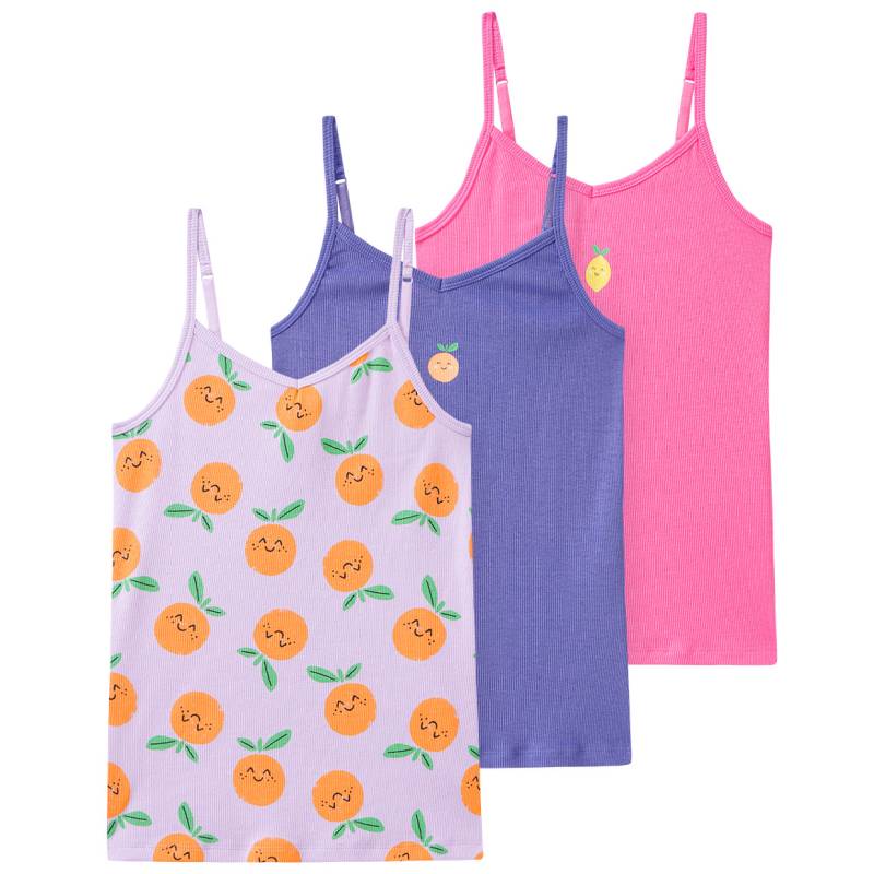 3 Mädchen Unterhemden mit Rippstruktur 3 Mädchen Unterhemden mit Rippstruktur von Yigga