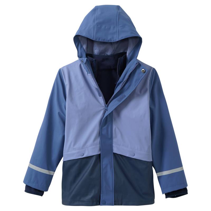 3-in-1 Kinder Regenjacke mit Colourblocking von Yigga