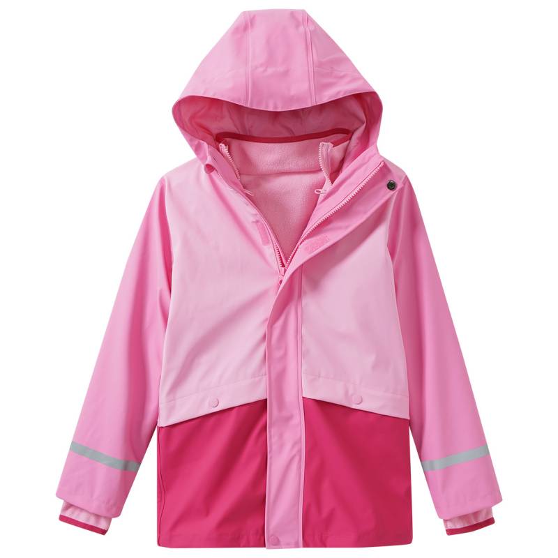 3-in-1 Mädchen Regenjacke mit Colourblocking von Yigga