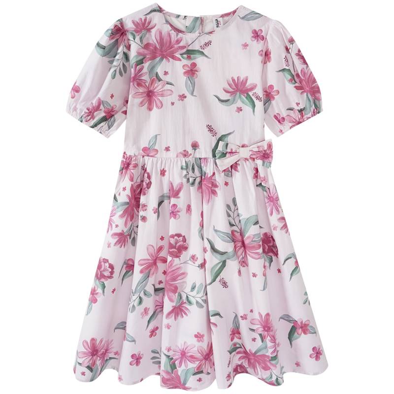 Festliches Mädchen Kleid mit Blumen-Print von Yigga