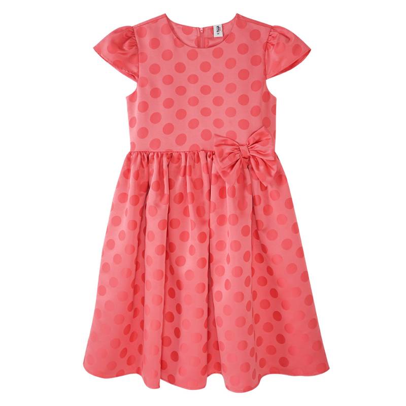 Festliches Mädchen Kleid mit Punkte-Allover von Yigga