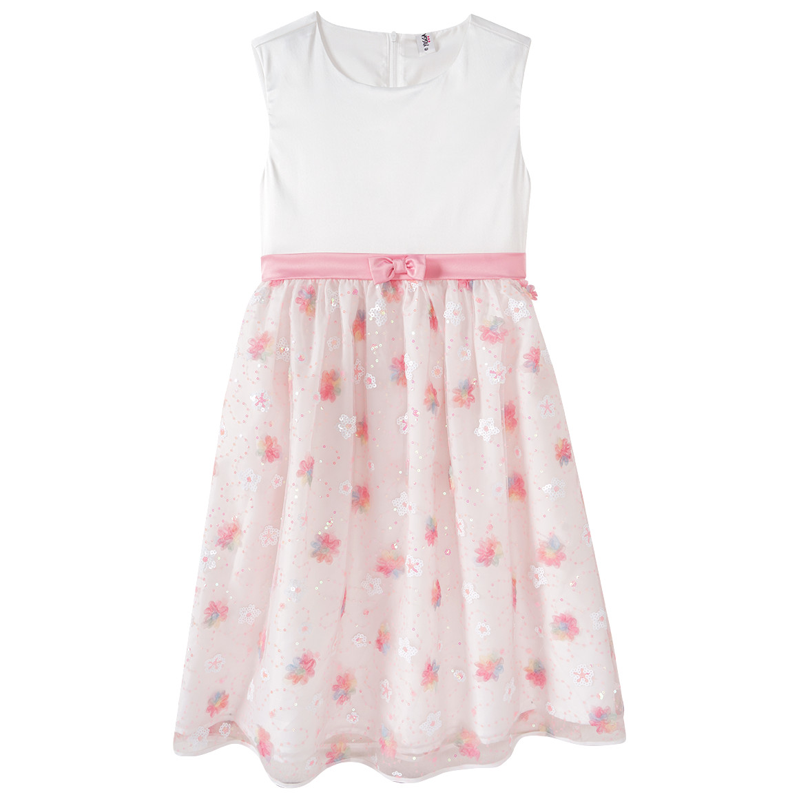 Festliches Mädchen Kleid mit Zierschleife von Yigga