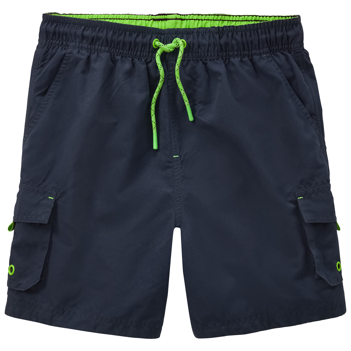 Jungen Badeshorts mit Neondetails von Yigga