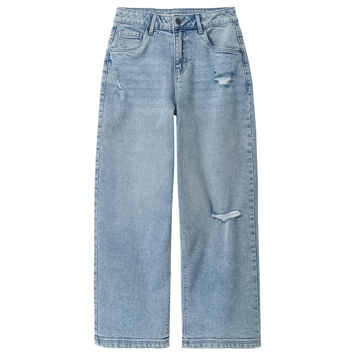 Jungen Baggy-Jeans mit verstellbarem Bund Jungen Baggy-Jeans mit verstellbarem Bund von Yigga