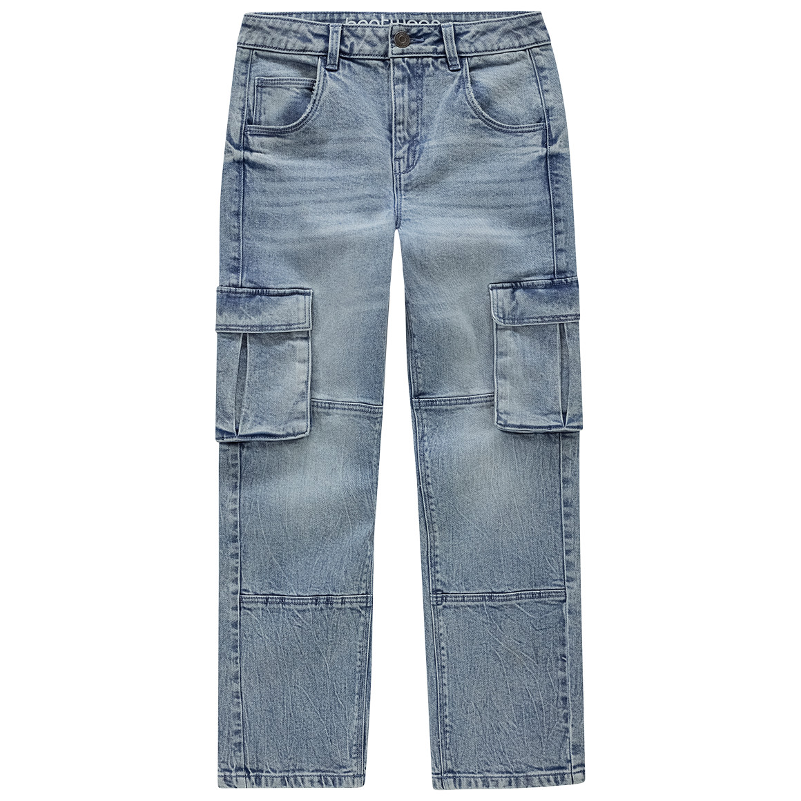 Jungen Cargo-Jeans mit geradem Bein von Yigga