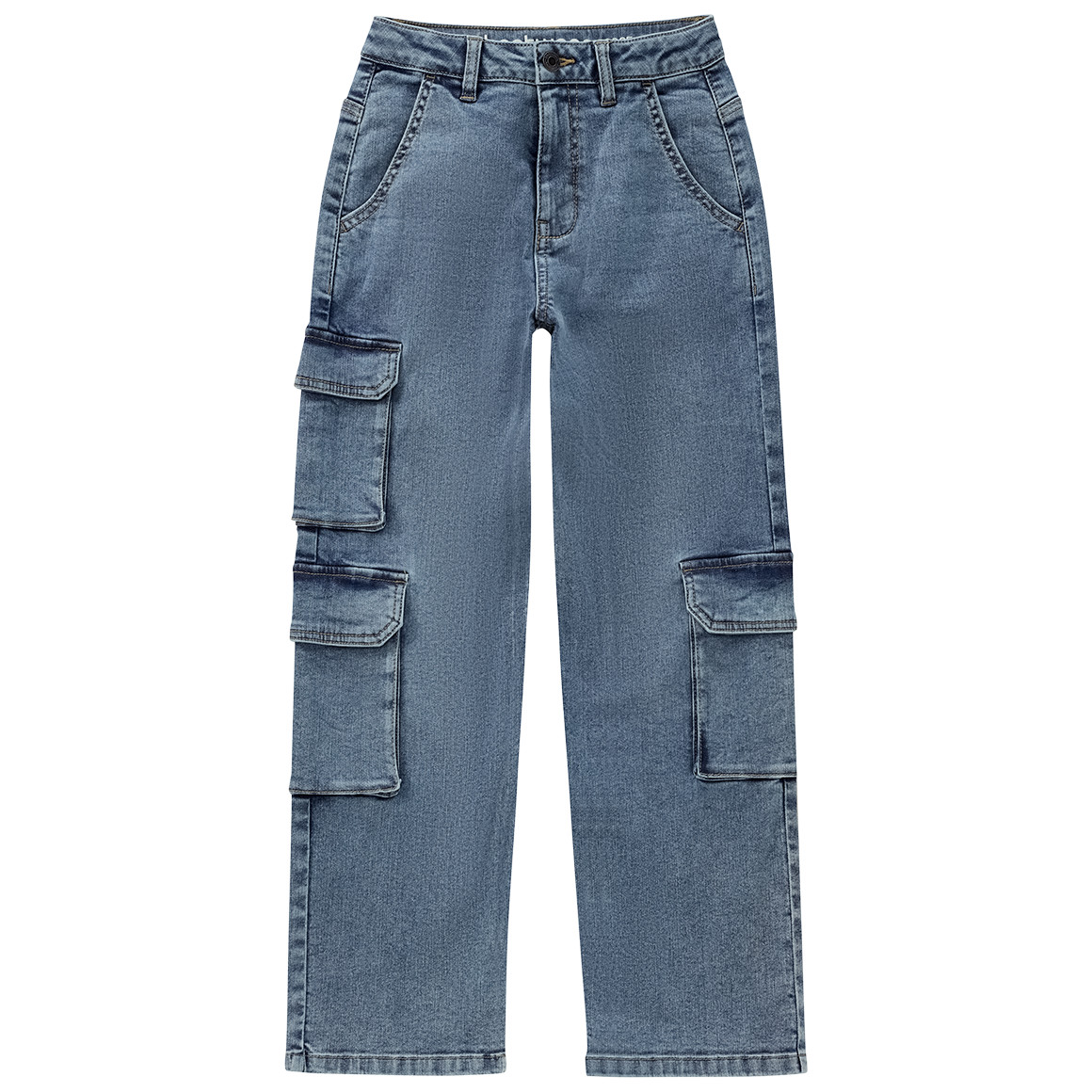 Jungen Cargo-Jeans mit verstellbarem Bund Jungen Cargo-Jeans mit verstellbarem Bund von Yigga