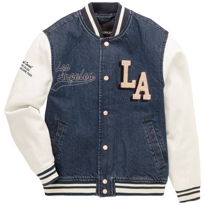 Jungen College-Jacke im Denim-Look von Yigga