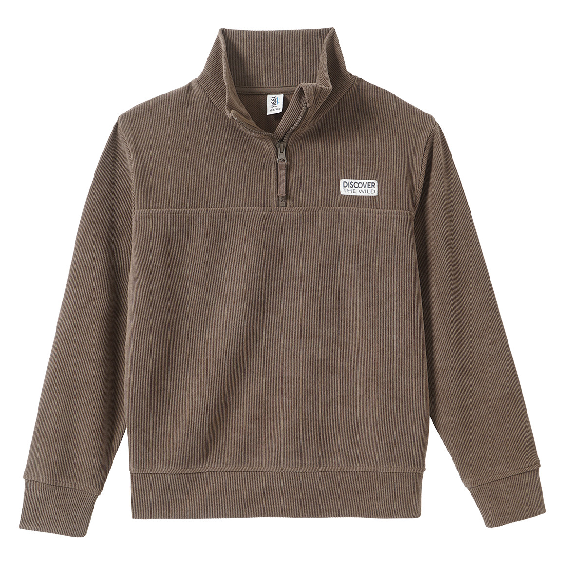 Jungen Cordshirt mit Troyerkragen von Yigga