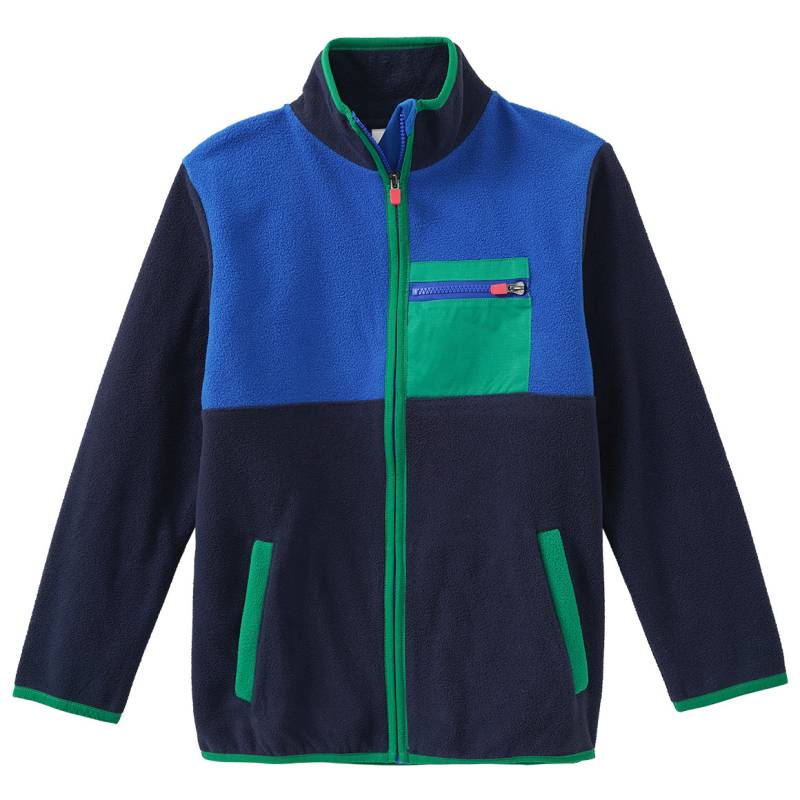Jungen Fleecejacke mit Farbteilern von Yigga