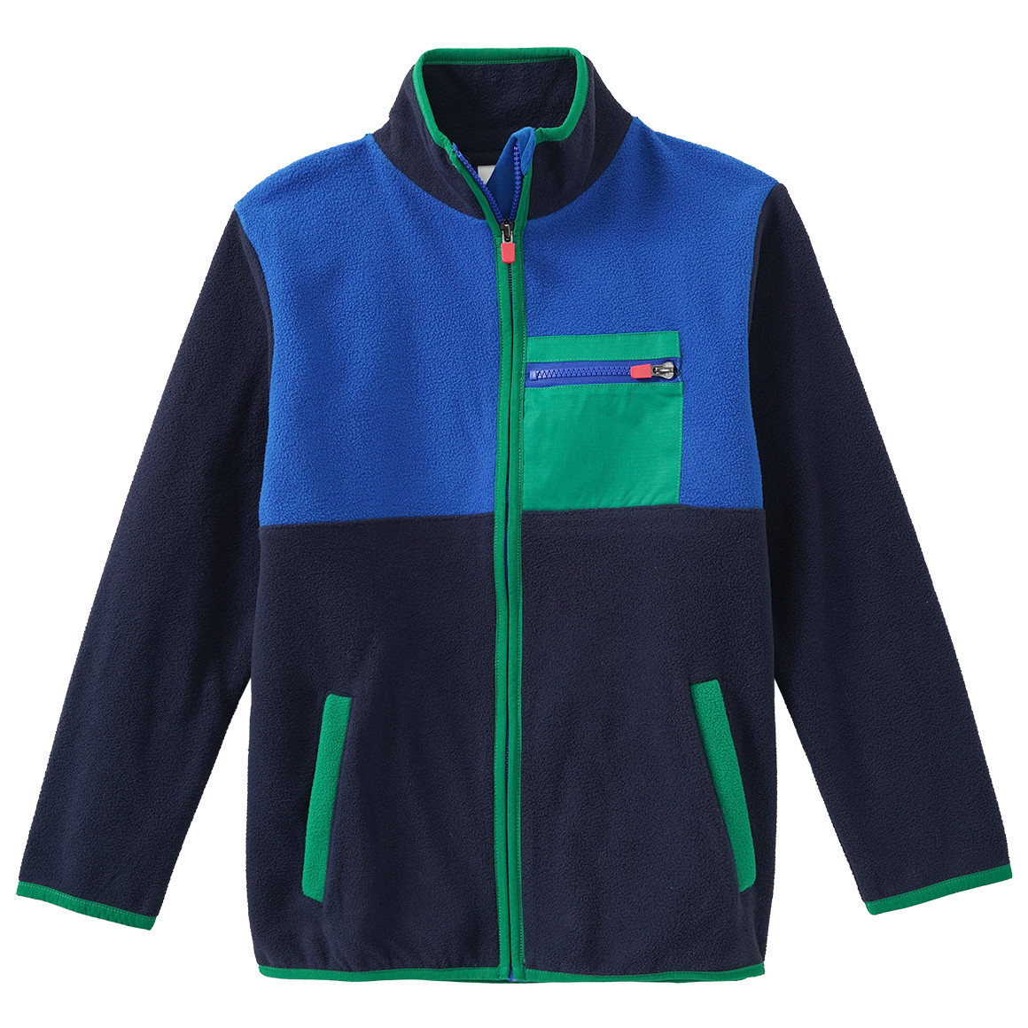 Jungen Fleecejacke mit Farbteilern Jungen Fleecejacke mit Farbteilern von Yigga