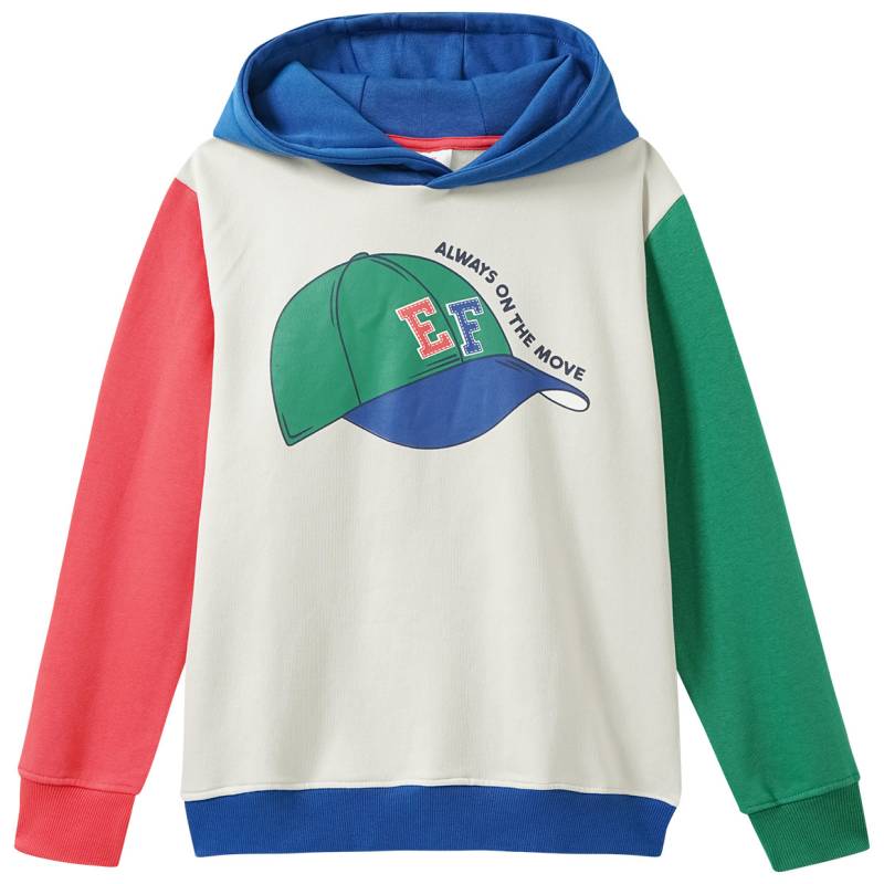 Jungen Hoodie mit Farbteilern von Yigga