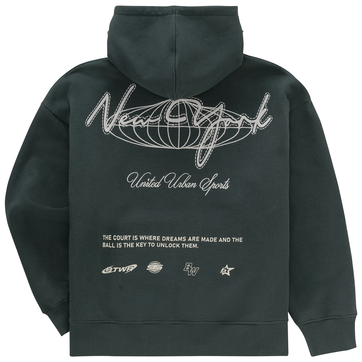 Jungen Hoodie mit großer Rücken-Stickerei Jungen Hoodie mit großer Rücken-Stickerei von Yigga