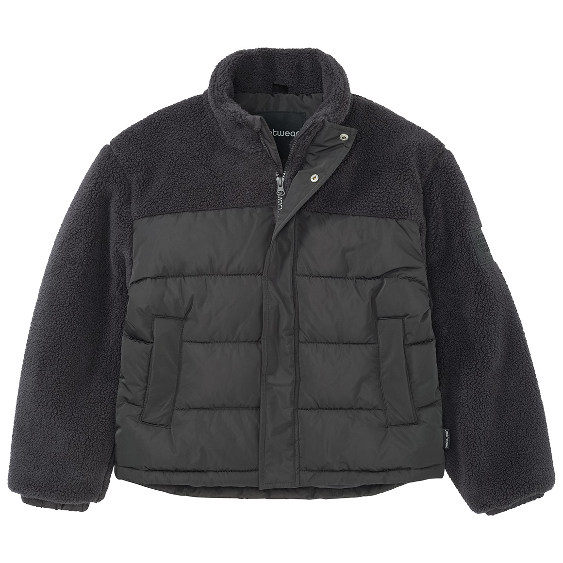 Jungen Jacke mit Teddyplüsch von Yigga