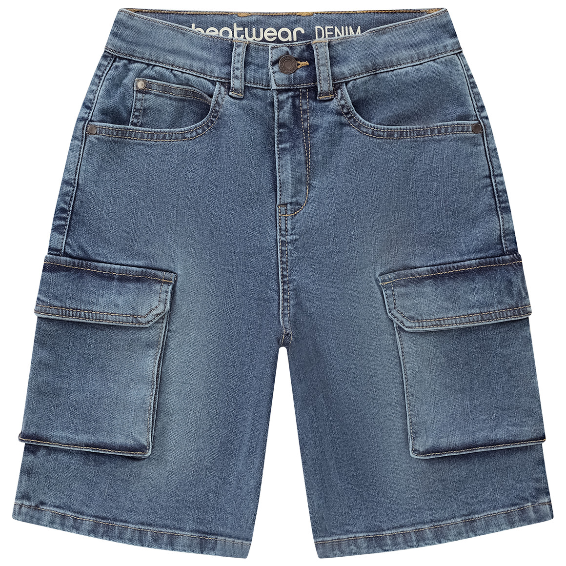 Jungen Jeansshorts im Cargo-Style Jungen Jeansshorts im Cargo-Style von Yigga