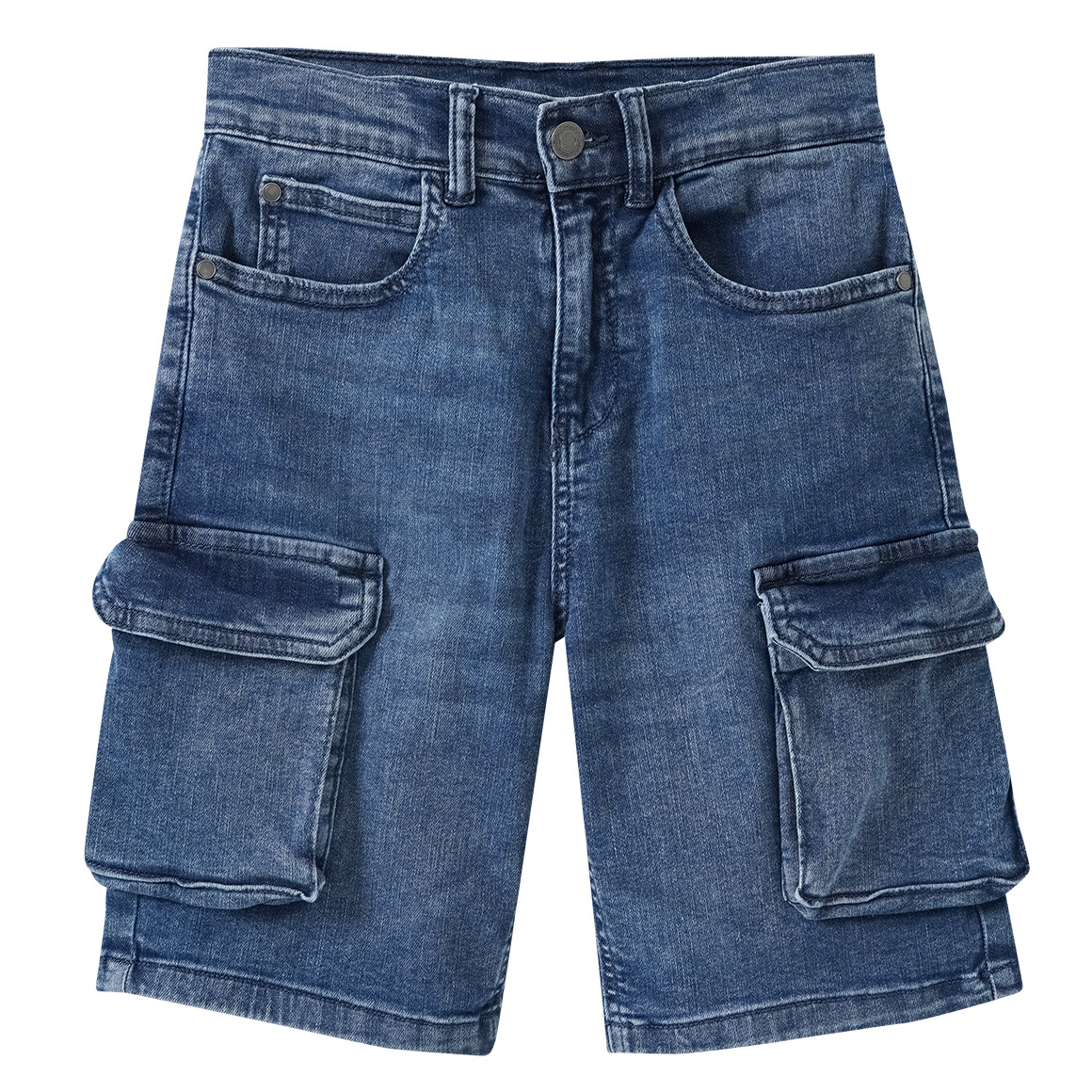 Jungen Jeansshorts im Cargo-Style von Yigga